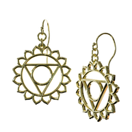 Throat Vishudda Chakra Earrings