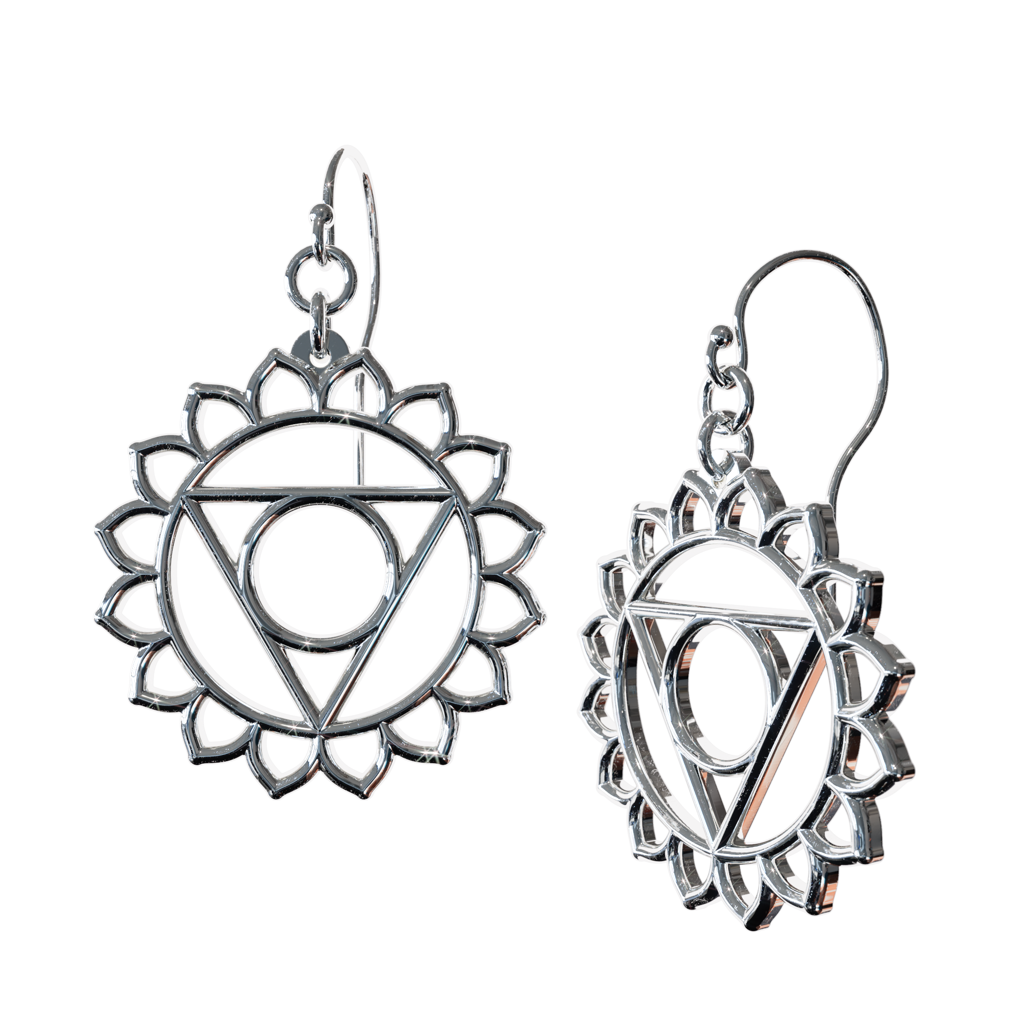 Throat Vishudda Chakra Earrings