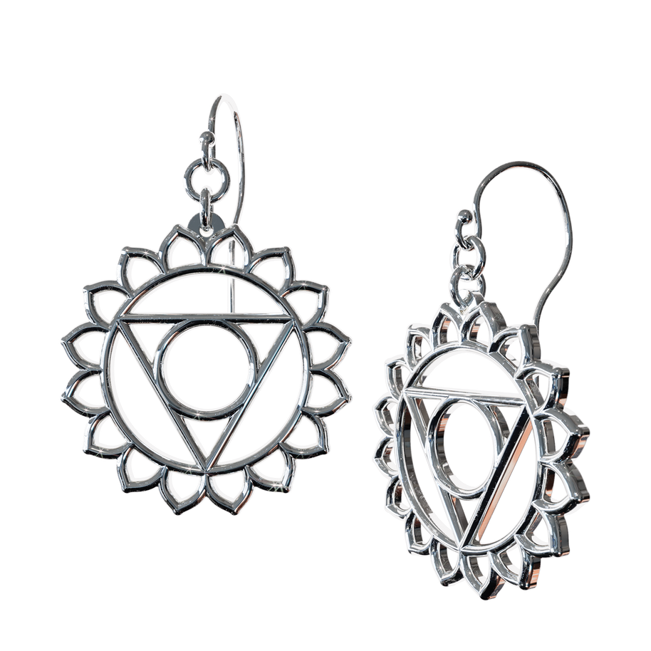 Throat Vishudda Chakra Earrings