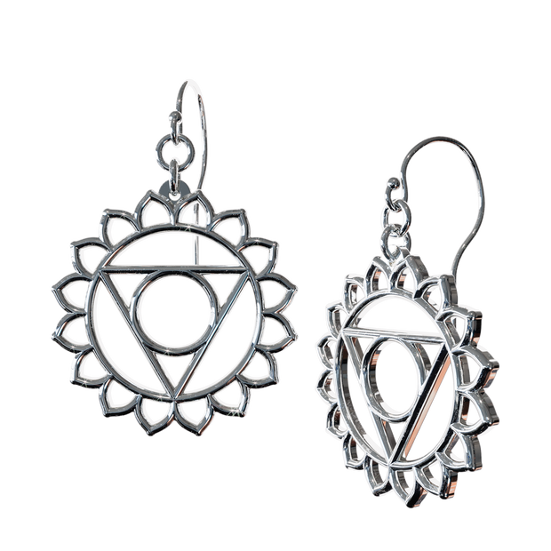 Throat Vishudda Chakra Earrings
