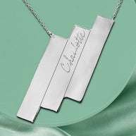 Triple Bar Name Necklace