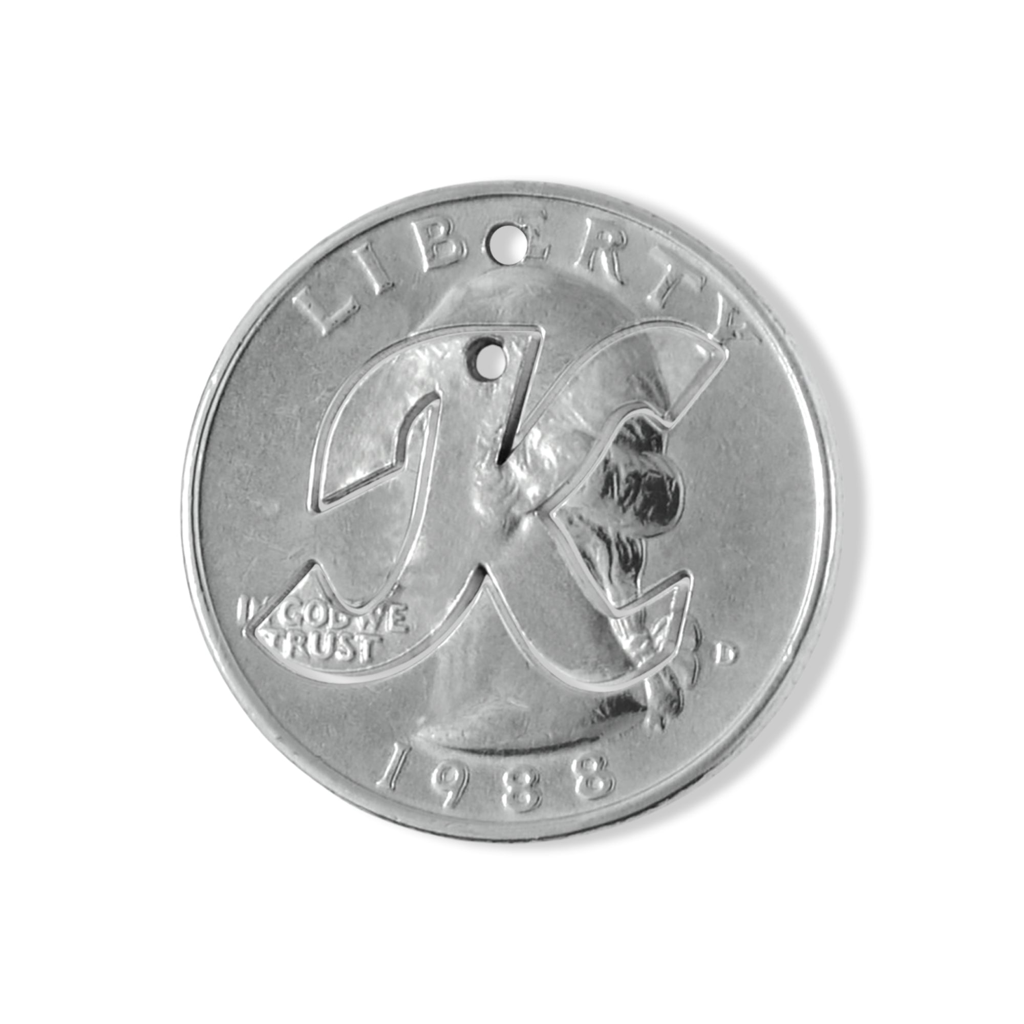 Liberty Letters- Initials Necklace - Minted from U.S. Quarters - Personalized Initial