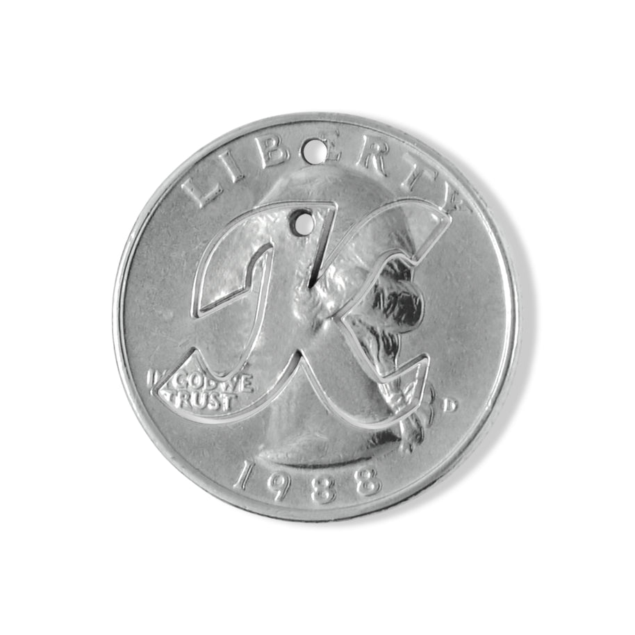 Liberty Letters- Initials Necklace - Minted from U.S. Quarters - Personalized Initial