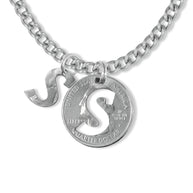 Liberty Letters- Initials Necklace - Minted from U.S. Quarters - Personalized Initial