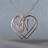 Entwined Hearts Initial Pendant