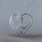 Entwined Hearts Initial Pendant