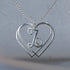 Entwined Hearts Initial Pendant