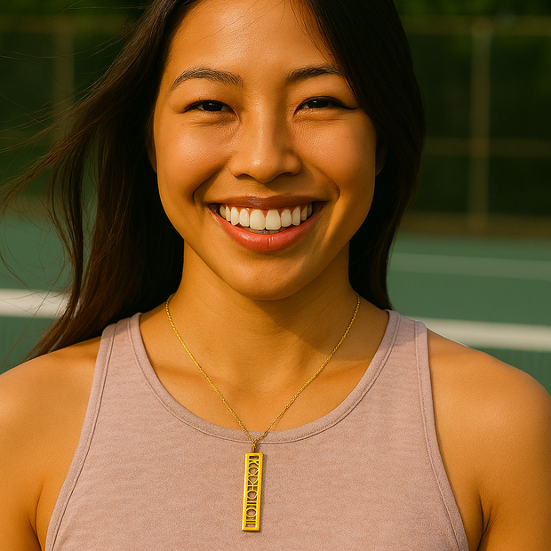 Eternity Roman Numeral Date Pendant