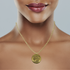 Personalized Designer Initial Necklace in Sterling Silver or Gold Plated Sterling Silver