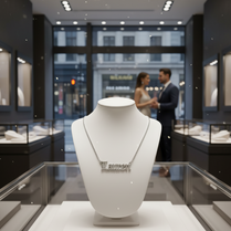 Classic Old English Nameplate Necklace