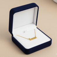 Old English Nameplate Necklace - Custom Name - Sovereign Undertail