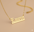Old English Nameplate Necklace - Custom Name - Sovereign Undertail