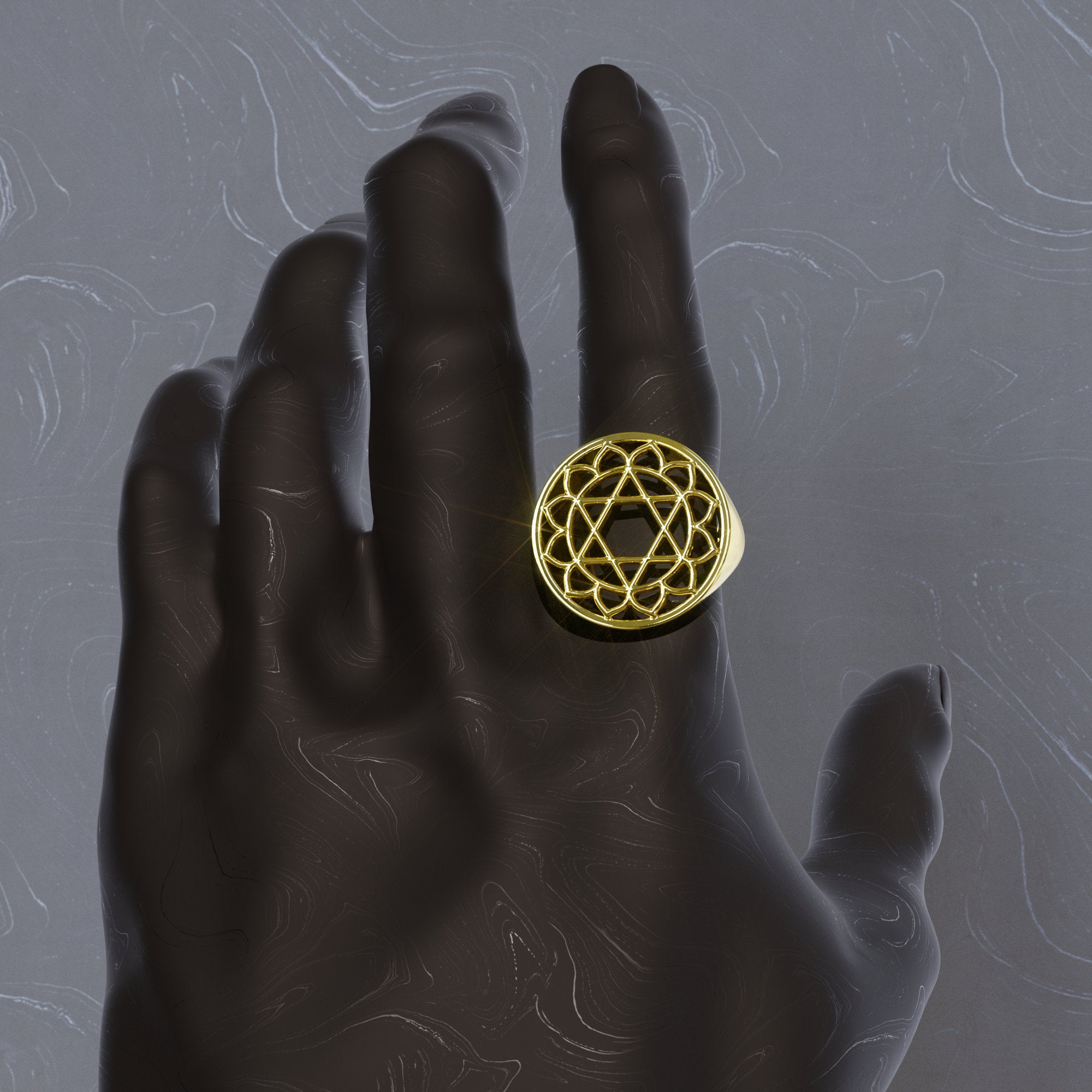 Heart Anahata Chakra Ring