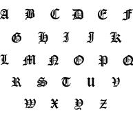 14kt Solid Gold Yellow Old English Initial on Sterling Disc Pendant