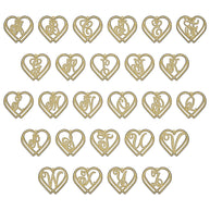 Entwined Hearts Initial Pendant