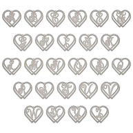 Entwined Hearts Initial Pendant