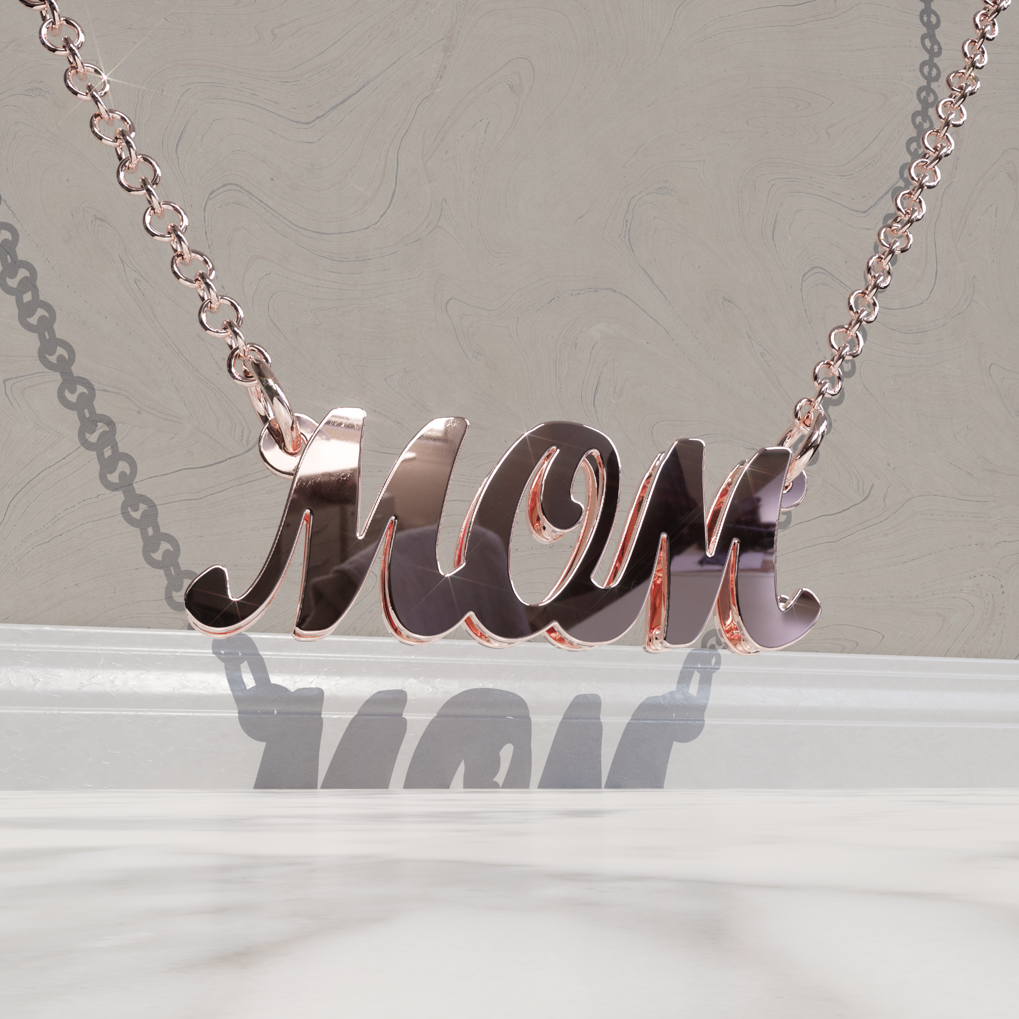 Mom Serene Double Nameplate
