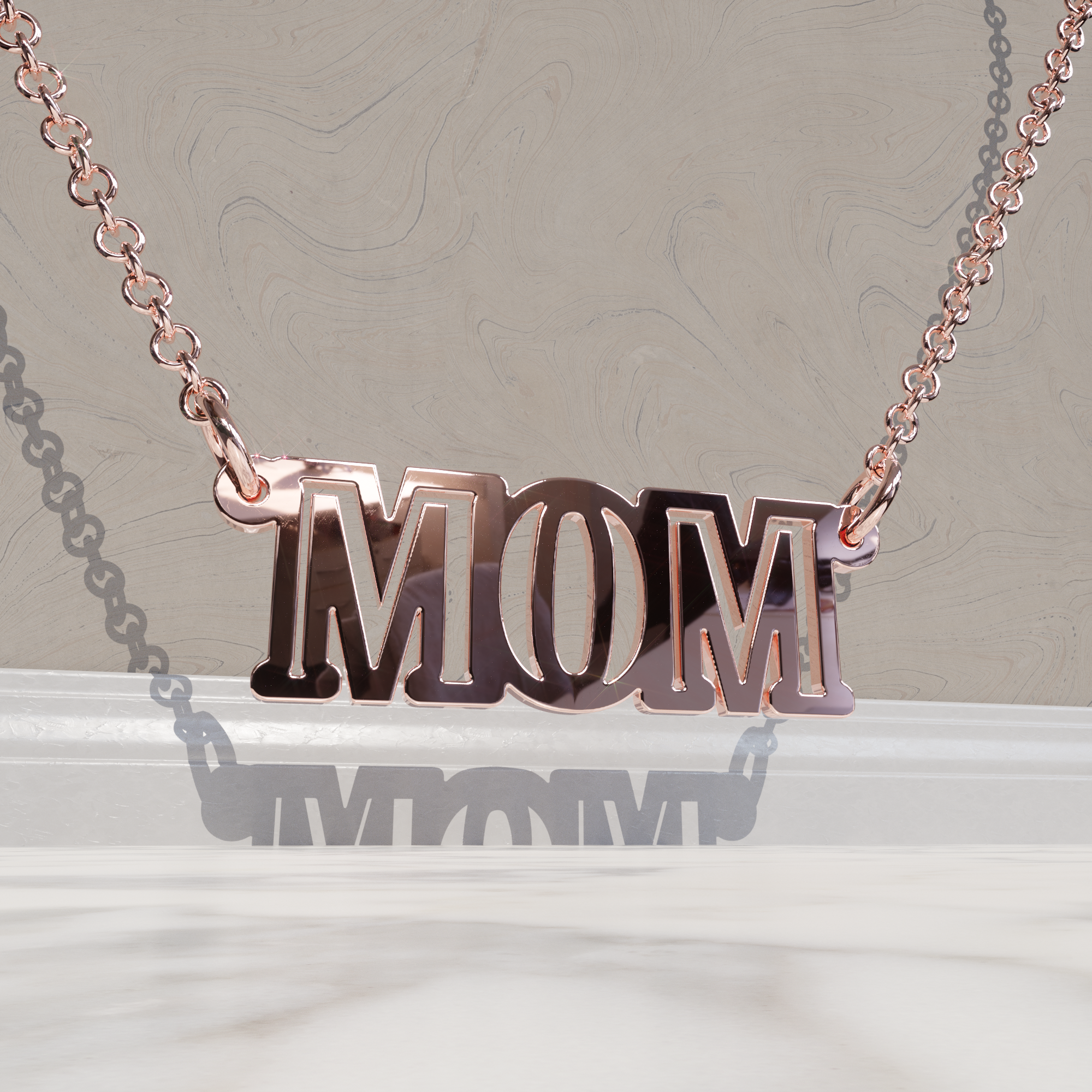 Mother's Day Stellar Nameplate with Open Face