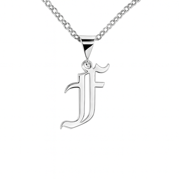 Old English Initial | Sterling Silver | Lifetime Guarantee