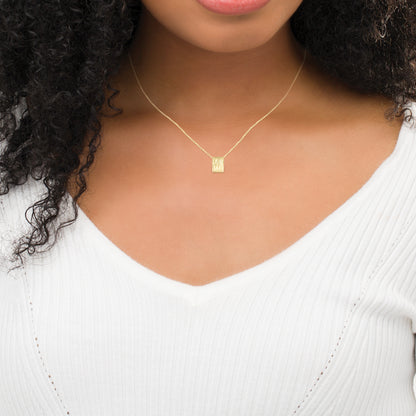 Monogram Tag Necklace