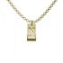 Sterling Silver Or Gold Plated Sterling Silver Tab  Initial Pendant