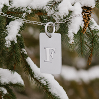 14kt, 10kt, Sterling Silver Or Gold Plated Sterling Silver Tab Initial Necklace Personalized Pendant