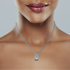 Sterling Silver Or Gold Plated Sterling Silver Tab  Initial Pendant