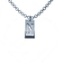 Sterling Silver Or Gold Plated Sterling Silver Tab  Initial Pendant