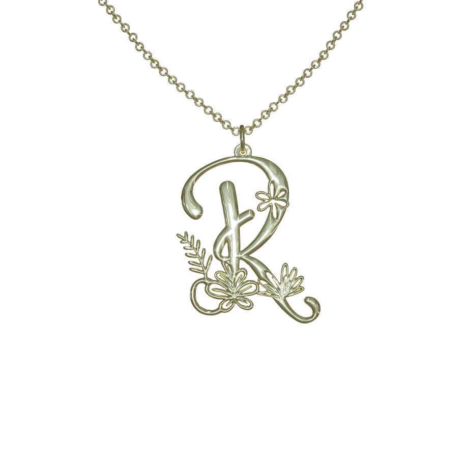 Botanist Initial Pendant