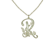 Botanist Initial Pendant