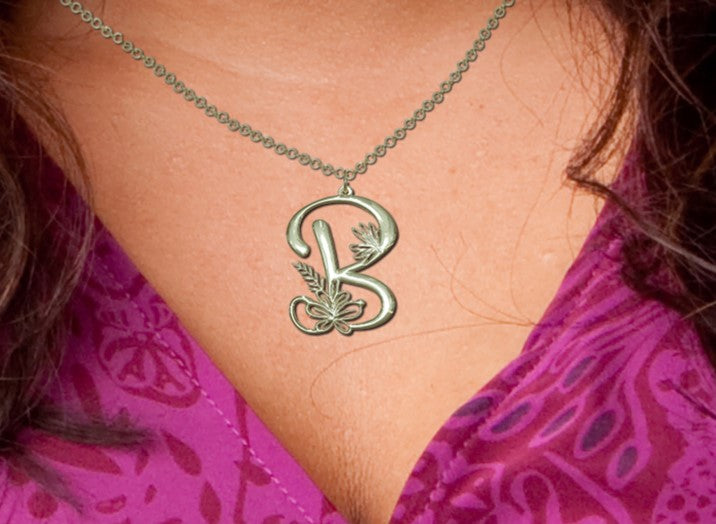 Botanist Initial Pendant