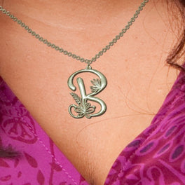Botanist Initial Pendant