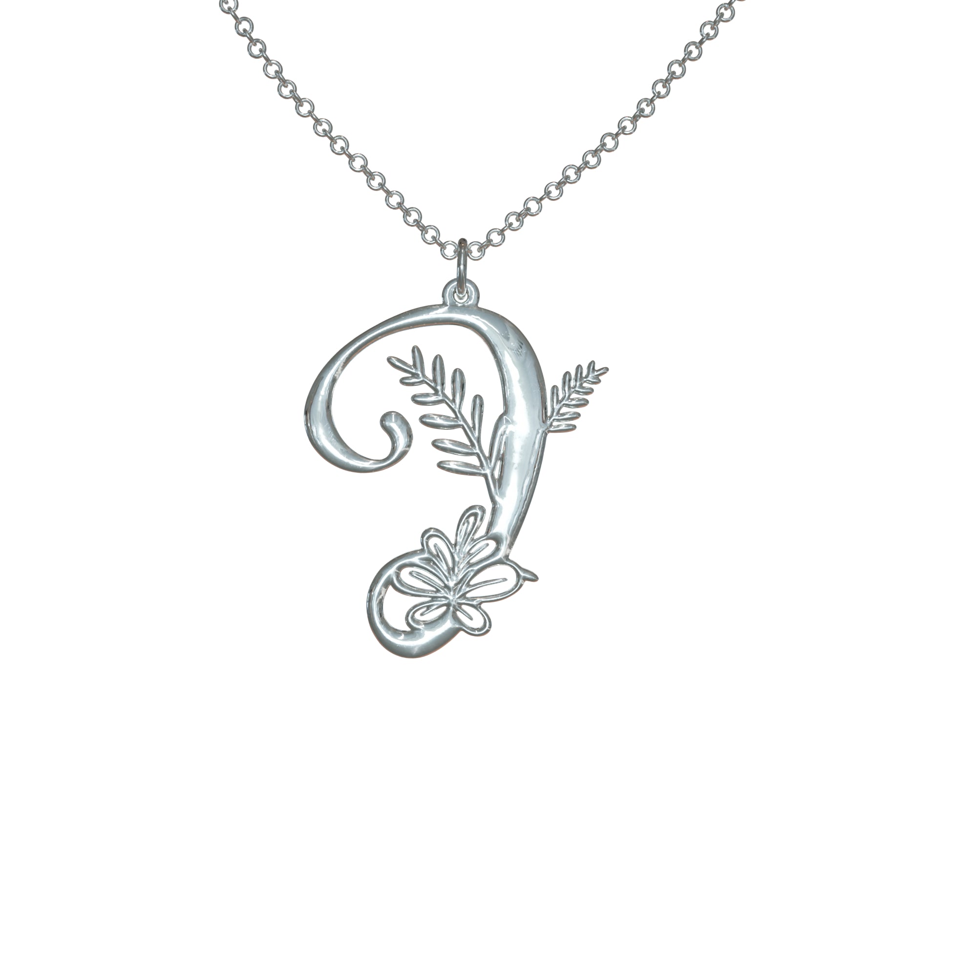 Botanist Initial Pendant