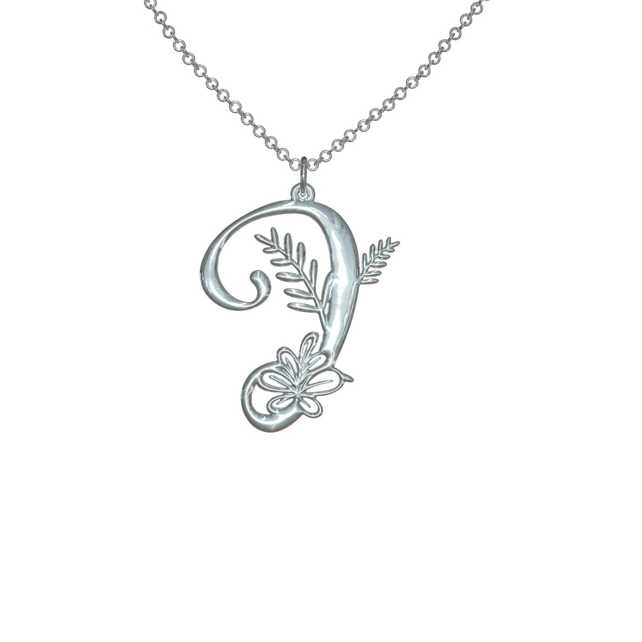 Botanist Initial Pendant