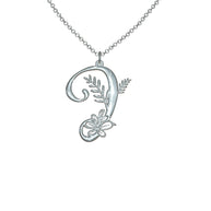 Botanist Initial Pendant