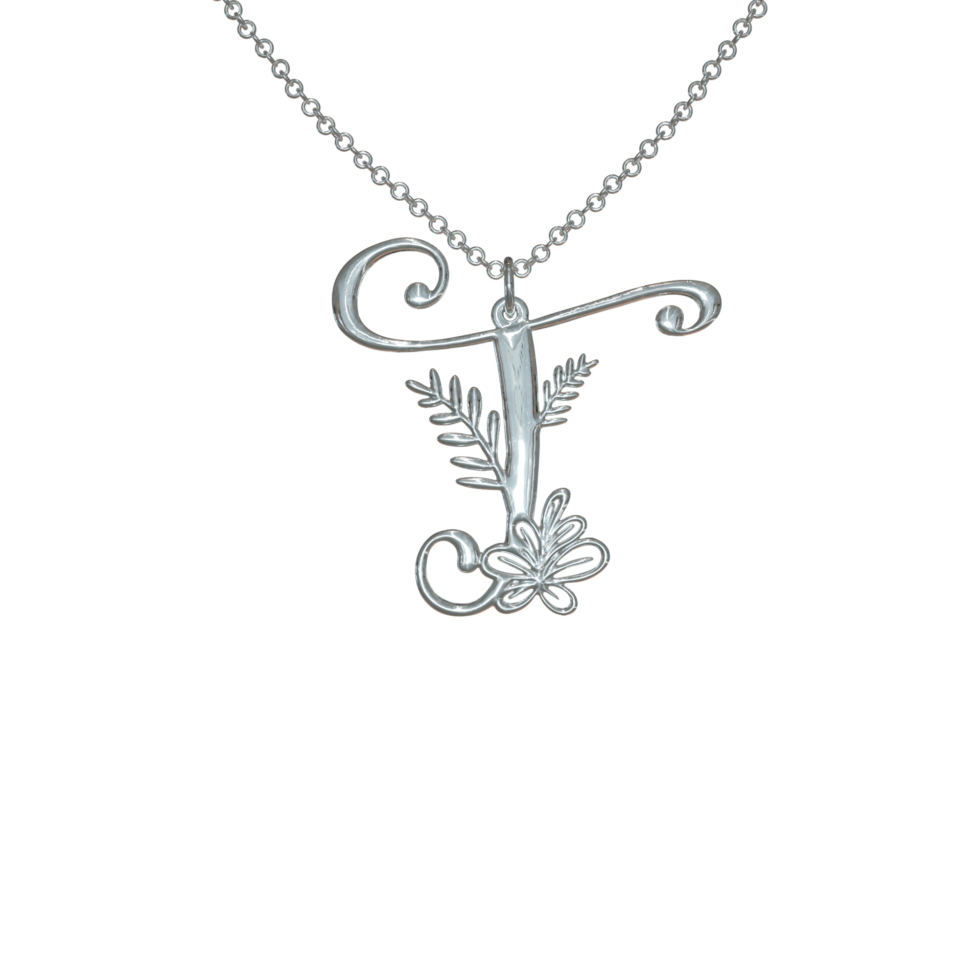 Botanist Initial Pendant