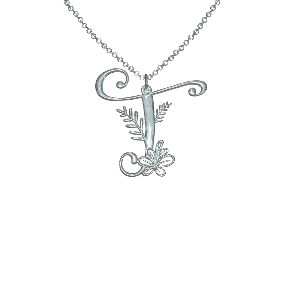 Botanist Initial Pendant