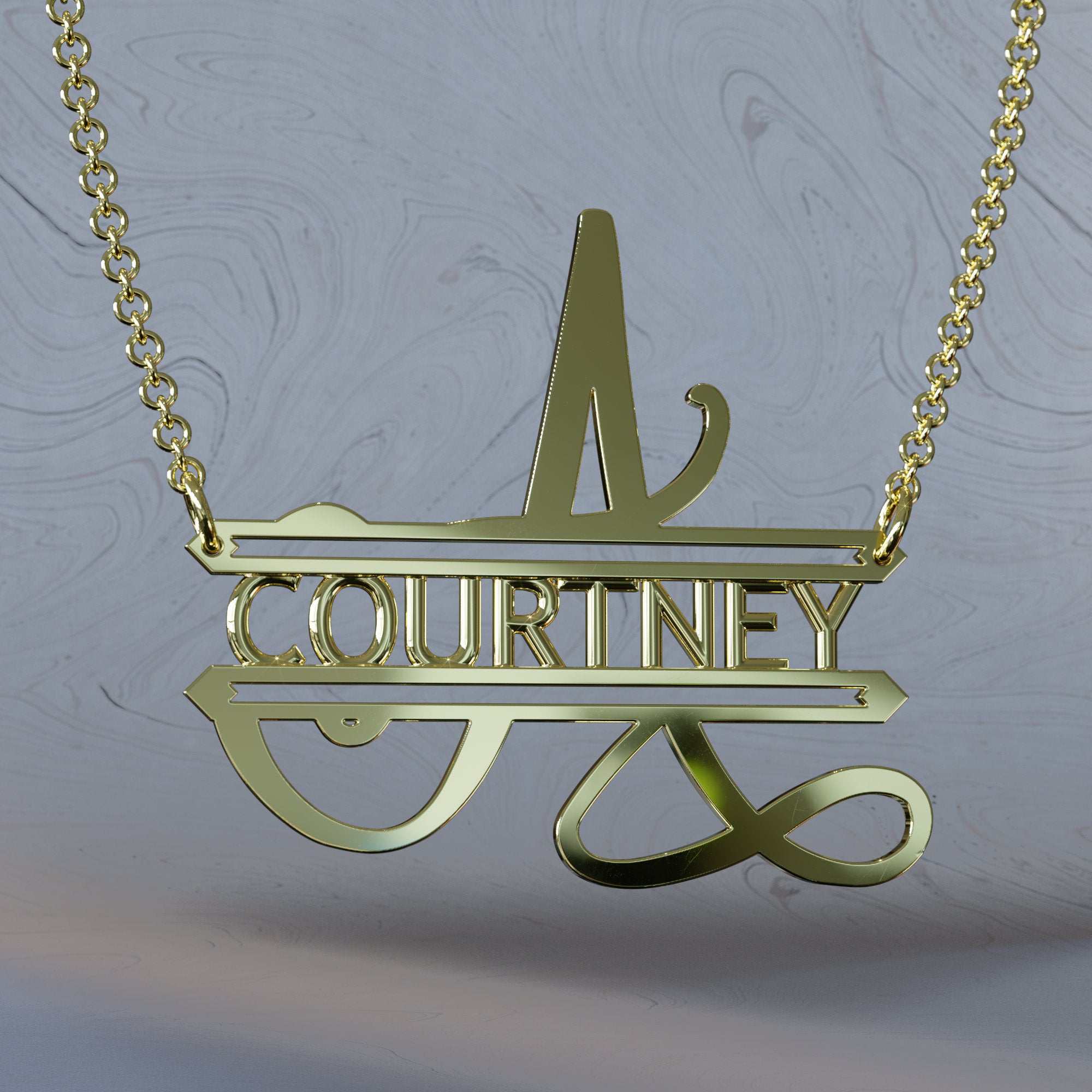 Harmony Split Initial Nameplate