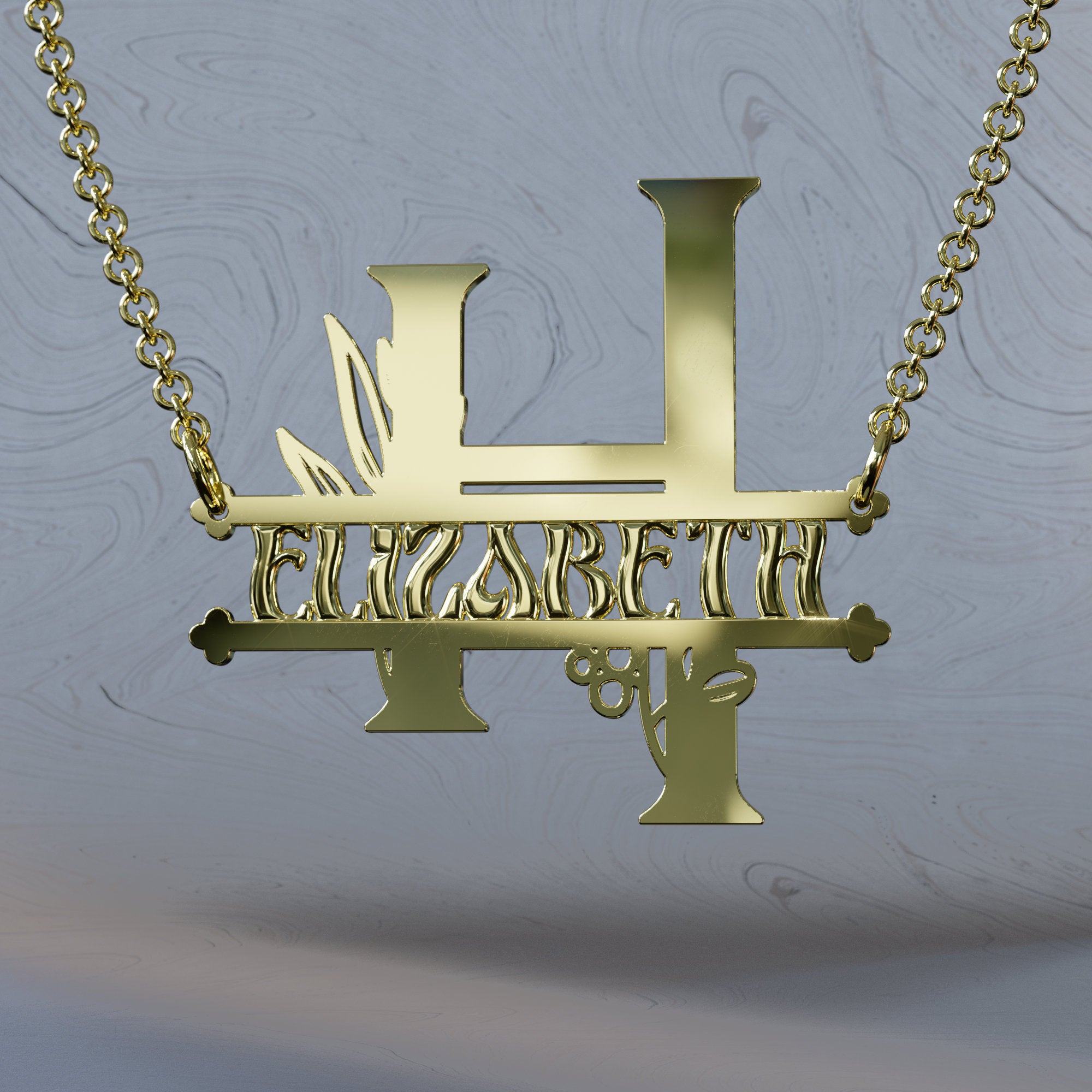 Botany Split Initial Nameplate