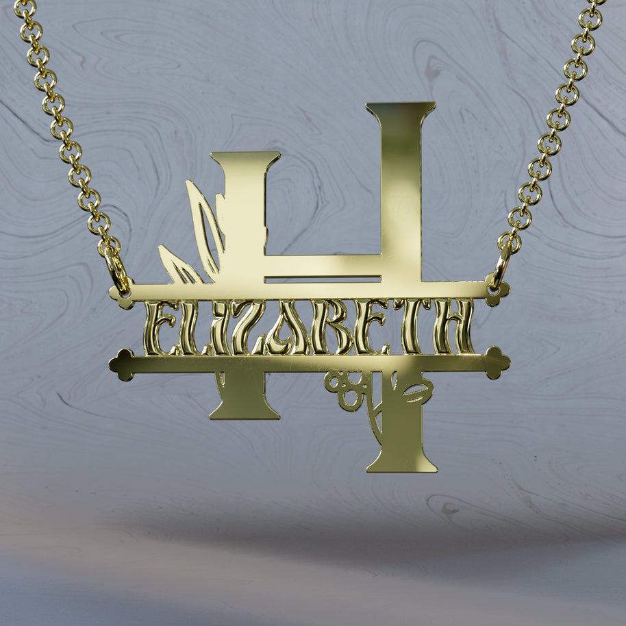 Botany Split Initial Nameplate