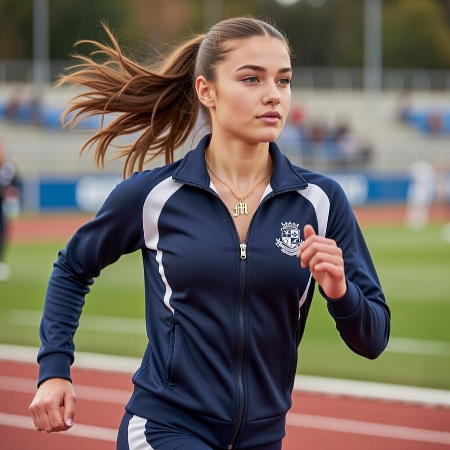 Old English Initial Necklace in Sterling Silver or Gold Plated Sterling Silver - Personalized Initial