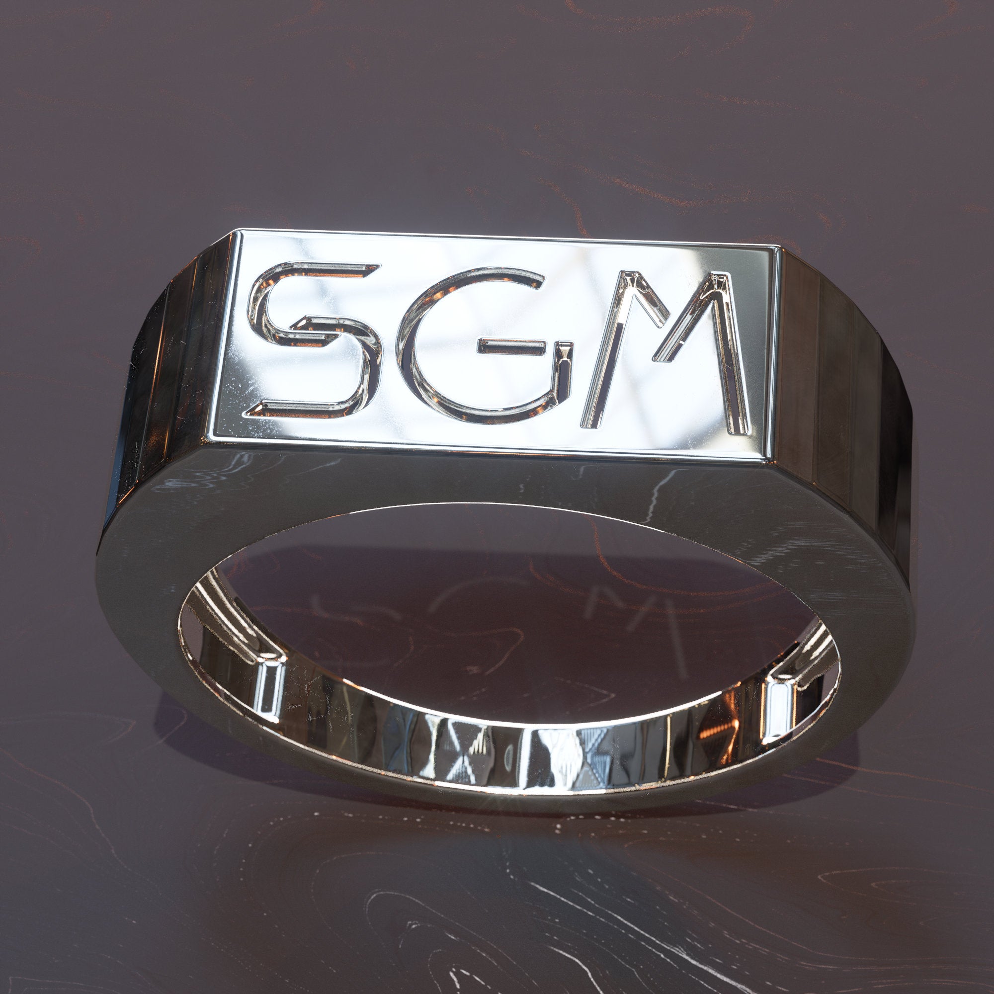 Strix Monogram Initial Ring