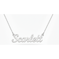 Dome Serene Nameplate Necklace Custom Name Personalized