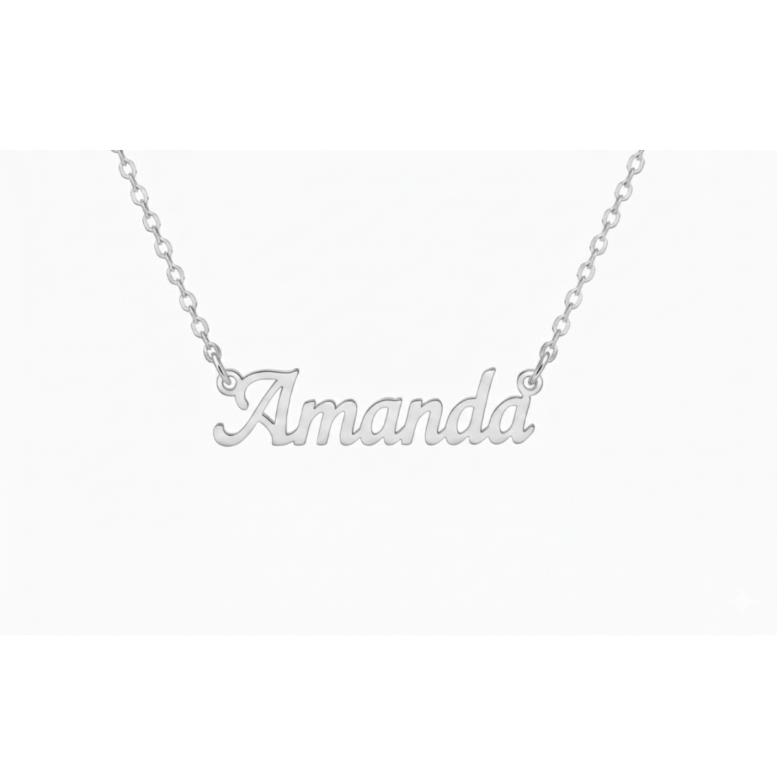 Serene Classic Nameplate Necklace Custom Name Personalized
