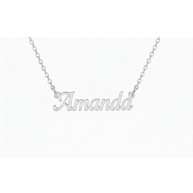 Serene Classic Nameplate Necklace Custom Name Personalized