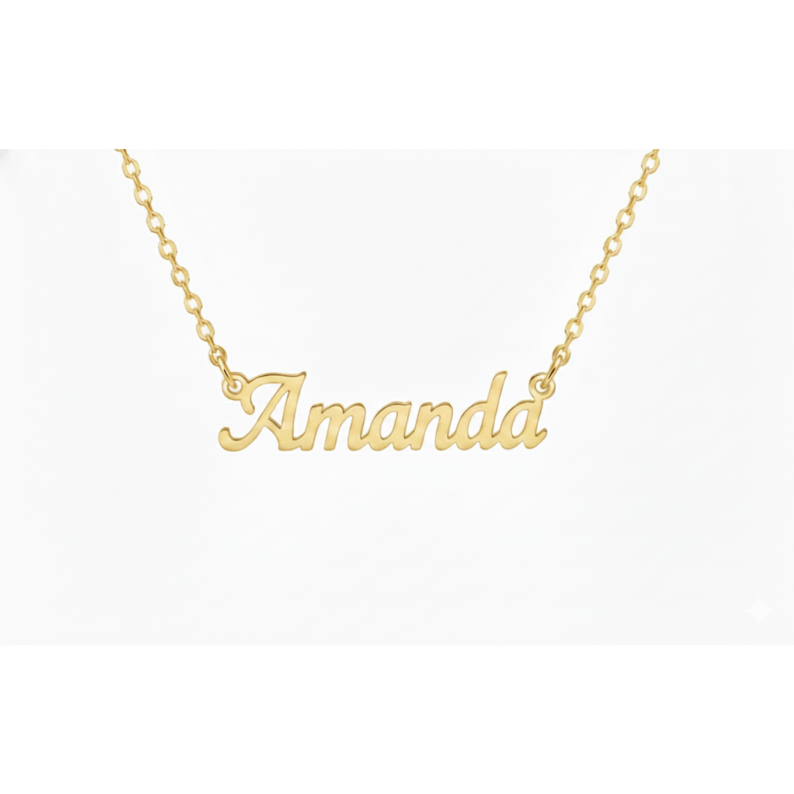 Serene Classic Nameplate Necklace Custom Name Personalized