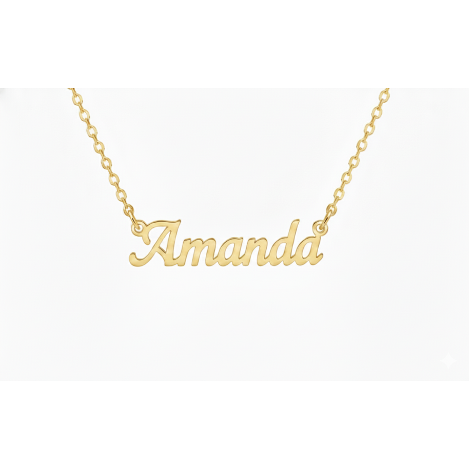 Serene Classic Nameplate Necklace Custom Name Personalized