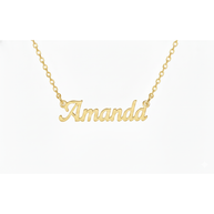 Serene Classic Nameplate Necklace Custom Name Personalized
