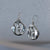 Aqua Drop Initial Earrings