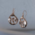 Aqua Drop Initial Earrings